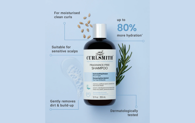 Curlsmith fragrance- free shampoo (volledige geurvrije shampoo)