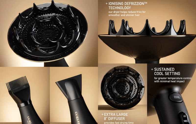 CURLSMITH - DEFRIZZION DRYER & XXL DIFFUSER