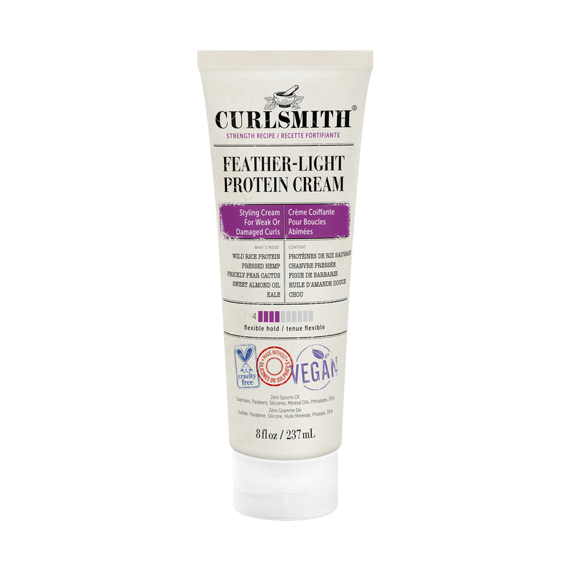 Curlsmith Feather Light Protein cream(krullen gel met proteïne 237ml)